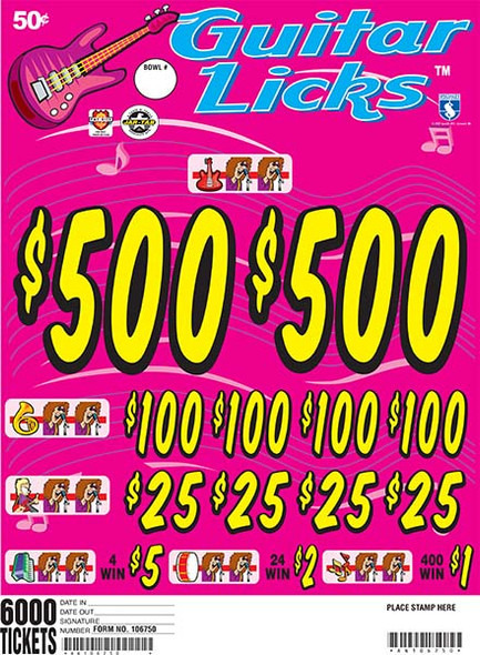 GUITAR LICKS 34 2/500 50 6000