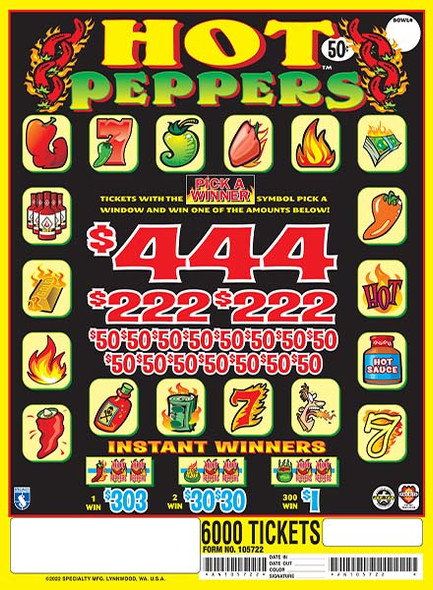 HOT PEPPERS 23 1/444 50 6000