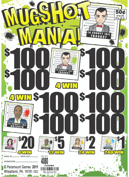 MUGSHOT MANIA 40 8/100 50 4080