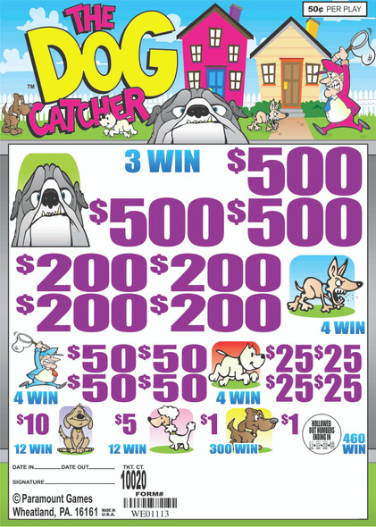 THE DOG CATCHER 29 3/500 50 10020