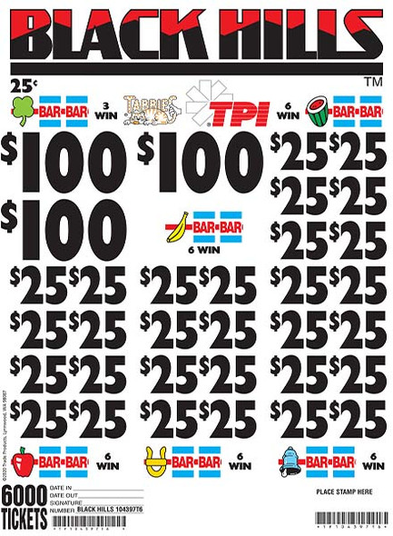 BLACK HILLS 30 3/100 25 6000