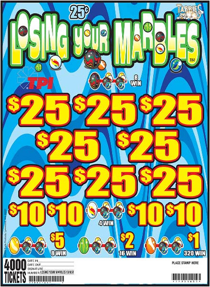 LOSING YOUR MARBLES 36 8/25 25 4000