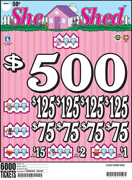 SHE SHED 37 1/500 50 6000