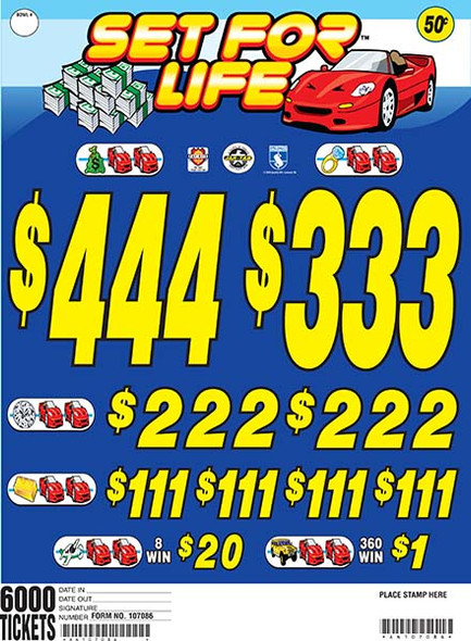 SET FOR LIFE 27 1/444 50 6000