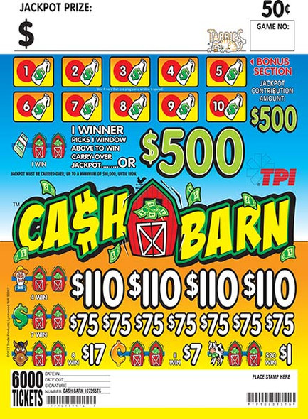 CASH BARN 10 1/500 50 6000