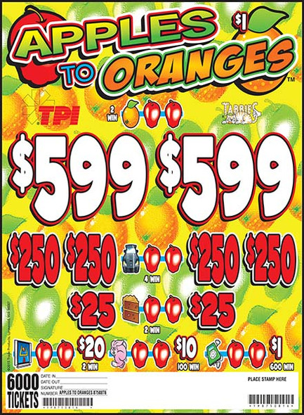 APPLES TO ORANGES 35 2/599 1 6000