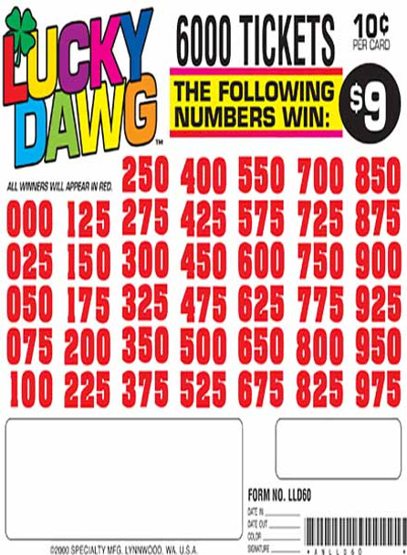 LUCKY DAWG 40 40/9 10 6000