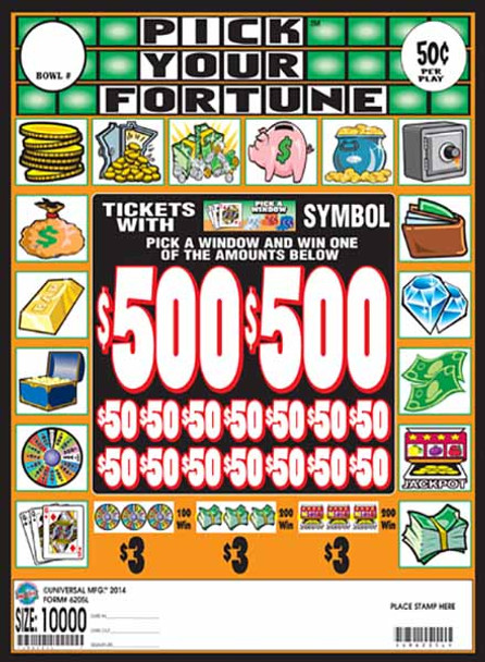 PICK YOUR FORTUNE 36 2/500 50 10000