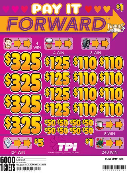 PAY IT FORWARD 34 4/325 1 6000