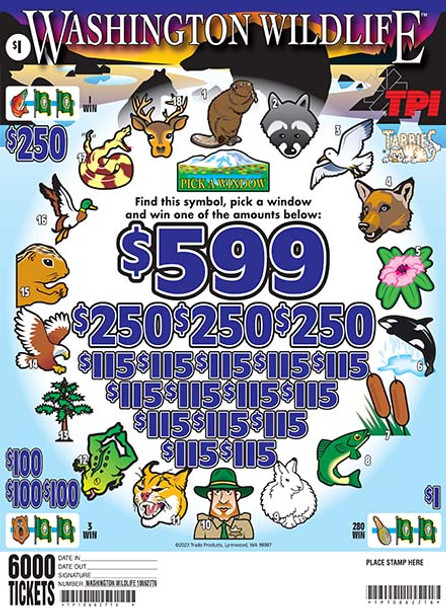 WASHINGTON WILDLIFE 36 1/599 1 6000
