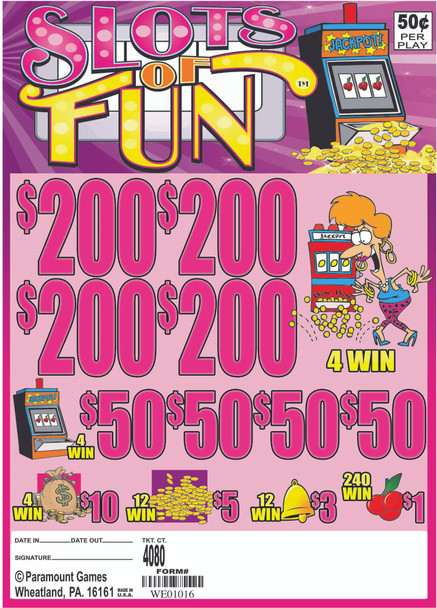 SLOTS OF FUN 32 4/200 50 4080