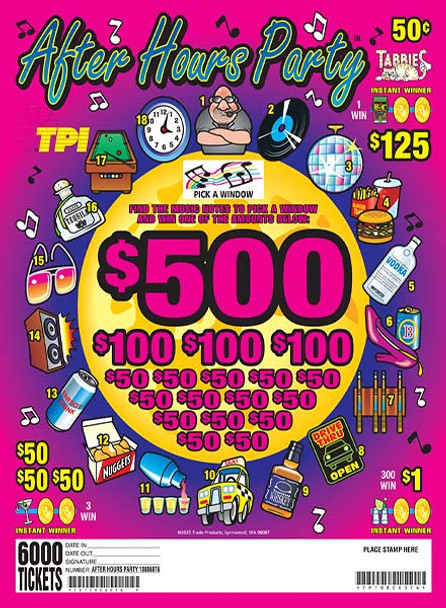AFTER HOURRS PARTY 30 1/500 50 6000