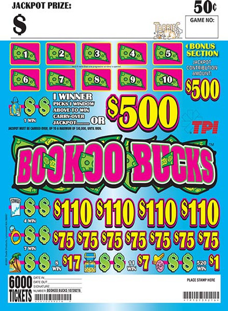 BOOKOO BUCKS 10 1/500 50 6000