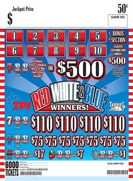 RED WHITE & BLUE 10 1/500 50 6000