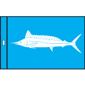 12" X 18" Spearfish Fish Flag 12" X 18" Spearfish Fish Flag
