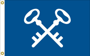 12" X 18" Quartermaster Officer Flag