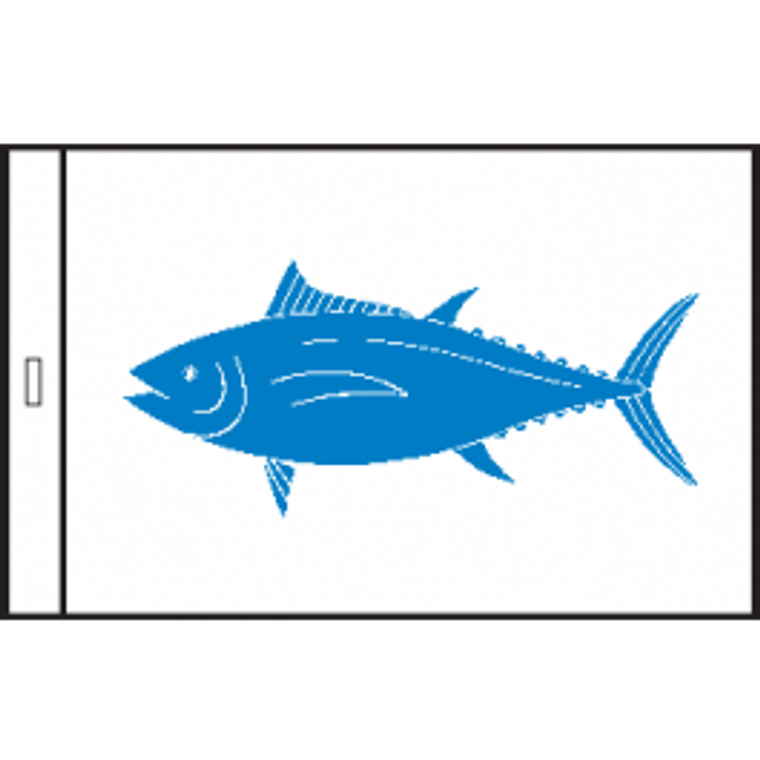 12" X 18" Blue Fin Tuna Fish Flag