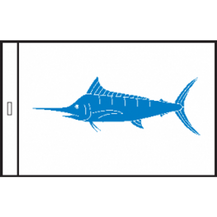 12" X 18" Blue Marlin Fish Flag