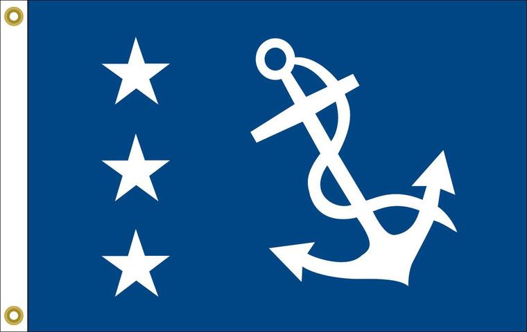 12" X 18" Past Commodore Officer Flag