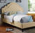 Aubree Bed Frame Beige CalKing