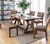 Gianna 6pc Dining Set W/Padded Bench 77"