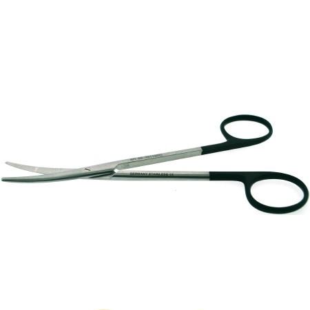 Metzenbaum Super Cut Scissor Curved 14cm with Black Color Rings main image 1