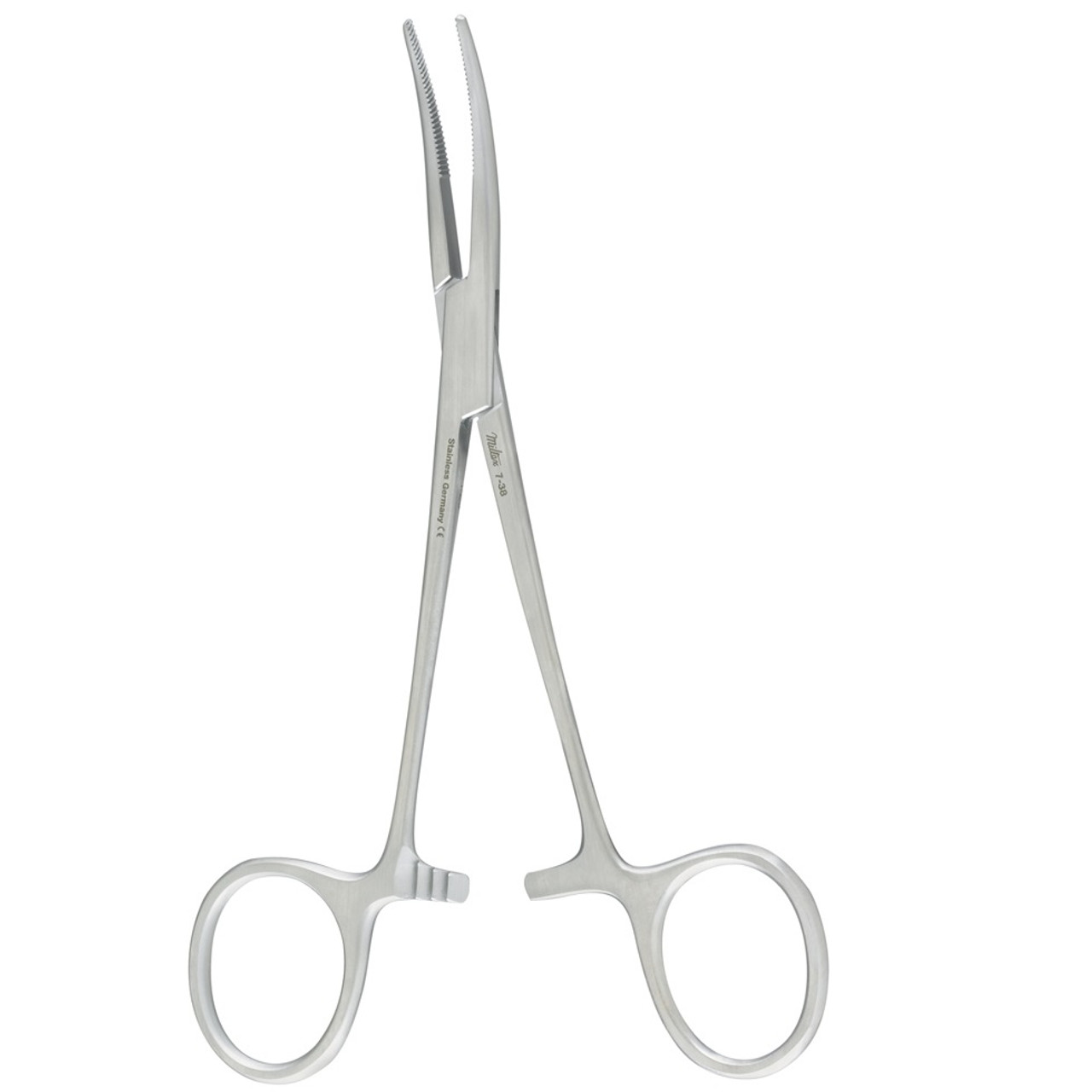 Baby Nail Scissors with Rounded Probe Tip Curved - Stainless Steel, Silver