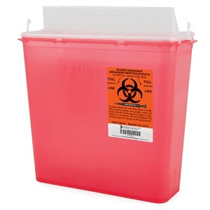 McKesson 2 Gallon Red Prevent Biohazard Infectious Waste Sharps
