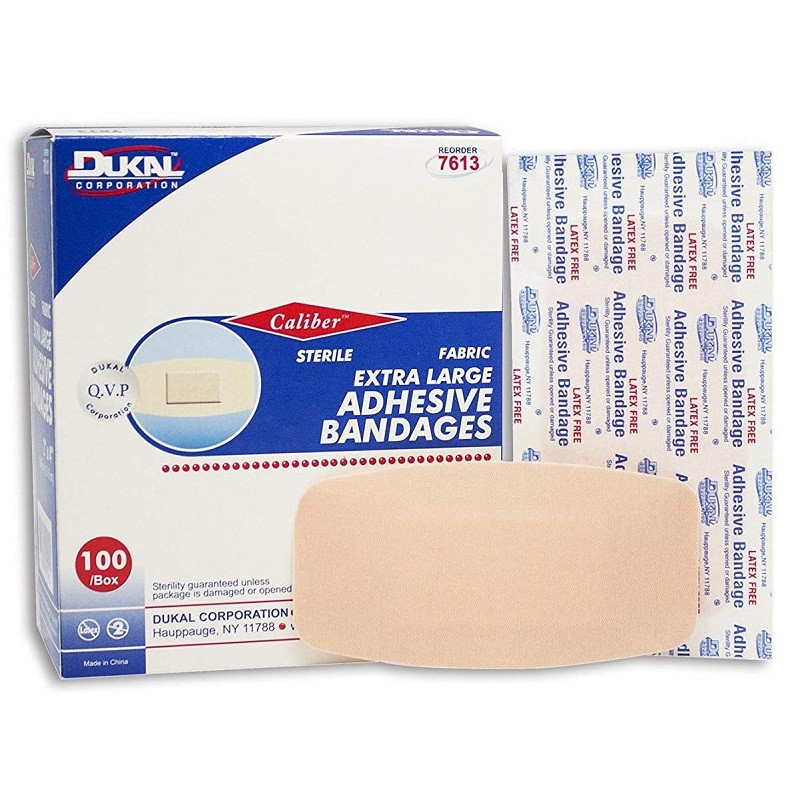 Caliber™ Sterile 2" x 4" Flexible Fabric Adhesive Bandage with 100/Box