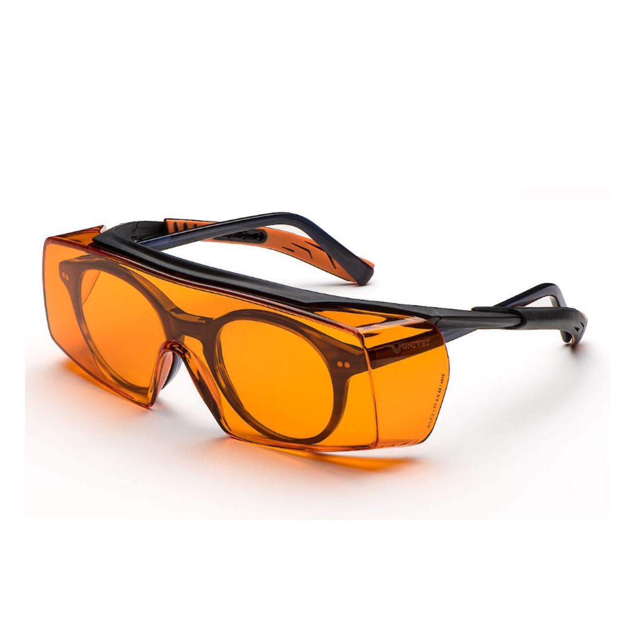 Univet Model 5X7 Orange Glasses with Black & Orange Frames (MDU5006S)