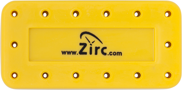 Zirc Neon Yellow 14-Hole Magnetic Bur Block (50Z403O)