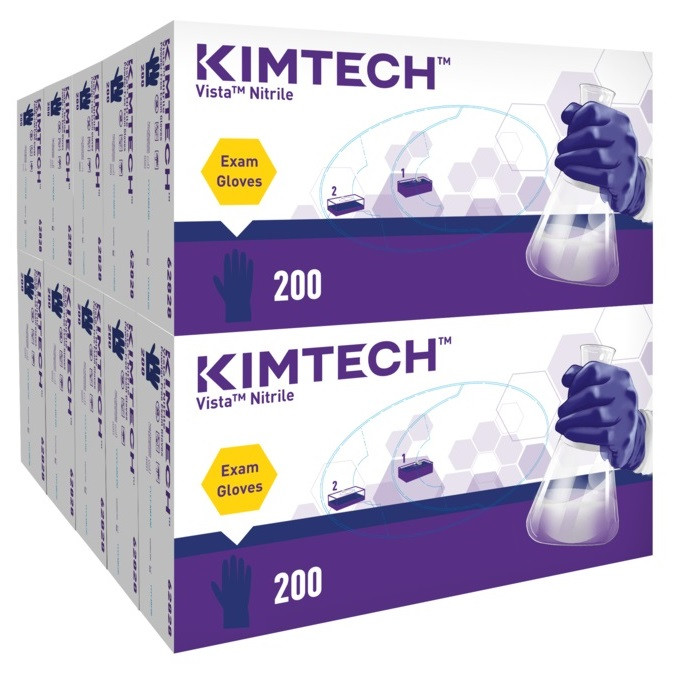チェルキー二連式 Kimberly-Clark X-Small KimTech Vista Nitrile PF Exam Glove (62825)