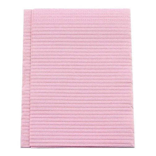 Crosstex Dusty Rose 19" x 13" 4Ply Patient Bib (WPXDR)