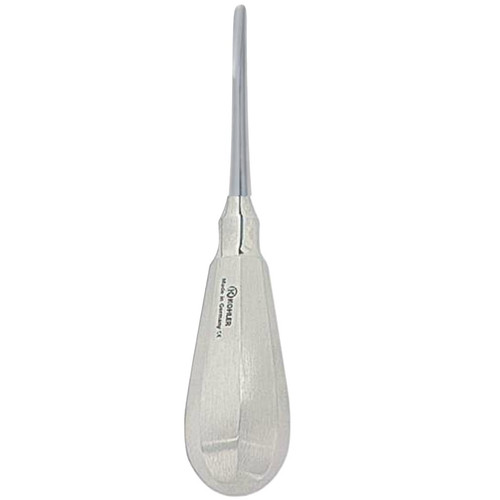 Kohler 4mm Straight Bein Root Elevator with Deep Groove (6635)