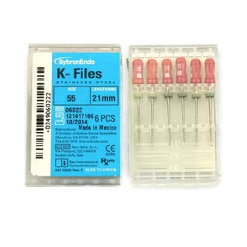 Kerr Endodontics #55 x 21mm Red K-File (06022)