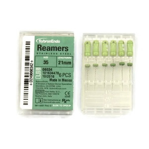 Kerr Endodontics Size 35 x 21mm Green Reamer (06034)