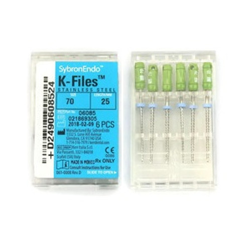 Kerr Endodontics Size 70 x 25mm Green K-File (06085)