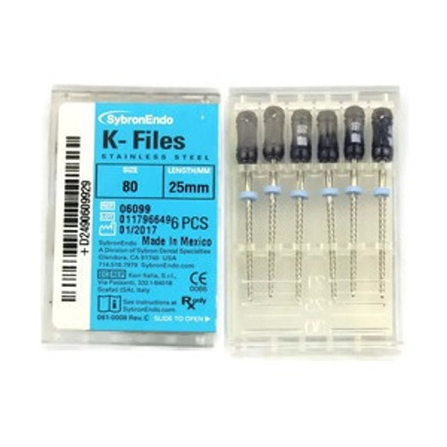 Kerr Endodontics Size 80 x 25mm Black K-File (06099)