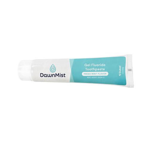 Dukal DawnMist Clear Gel Fluoride Toothpaste in 1.5 oz. Tube (GTP4678)