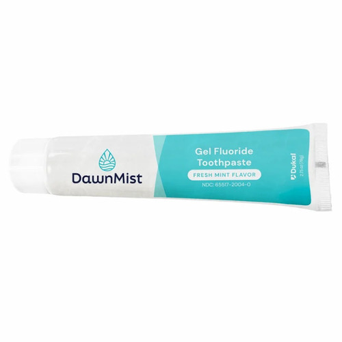 Dukal DawnMist Clear Gel Fluoride Toothpaste in 2.75 oz. Tube (GTP46858)