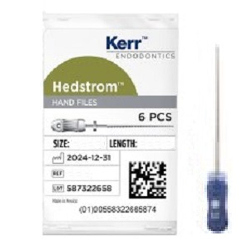 Kerr Endodontics Size 60 x 21mm Blue Hedstrom File (12793)