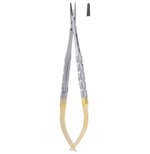 Kohler Straight Heavy-Duty Castroviejo TC Needle Holder with Trinovo Style Handle (7664)