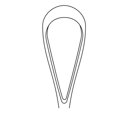 Miltex MeisterHand Size 0 Sims Uterine Curette on Malleable Shank - 27.9