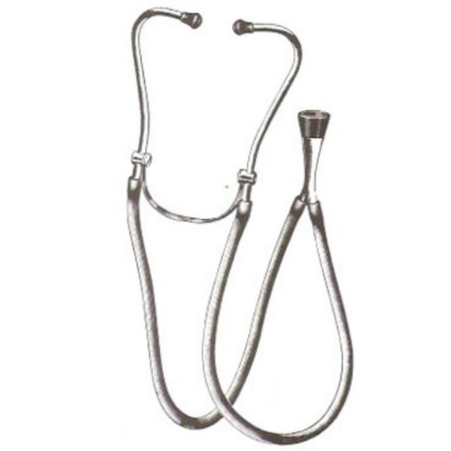 Ford Chrome Stethoscope with Shallow bell and Plastic Ear Tips