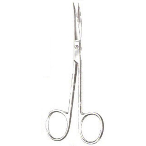 Curved Plastic Surgery Scissors with Serrated Blade & Sharp/Sharp Points - 12.1cm Curved Plastic Surgery Scissors with Serrated Blade & Sharp/Sharp Points - 12.1cm