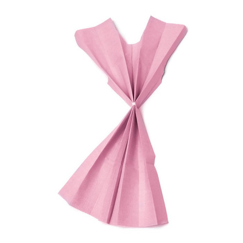 Avalon Papers 30" x 42" Mauve 3-Ply Tissue/Poly Exam Gown (805)