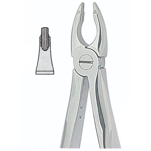 Kohler #34 English Pattern Extraction Forceps with Grooved Beaks (1033)