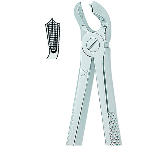 Kohler #21 English Pattern Medium-Size Extraction Forceps with Non-Slip Beaks (1291)