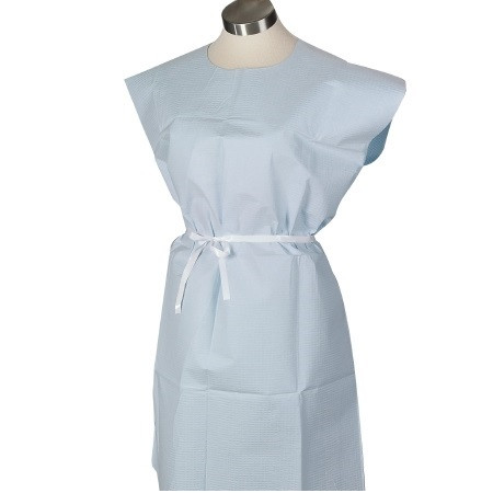 McKesson 30" x 42" Blue Disposable Exam Gown (18-844)