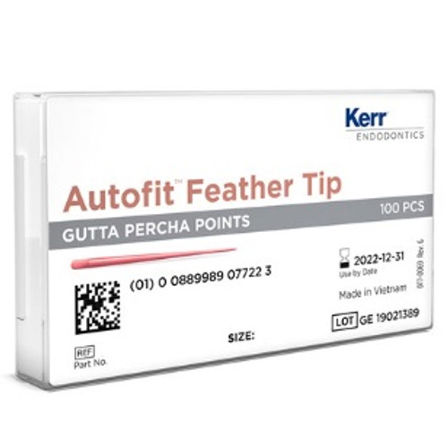 Kerr Fine-Medium Autofit Feathered Tip Gutta Percha Points (952-0013)